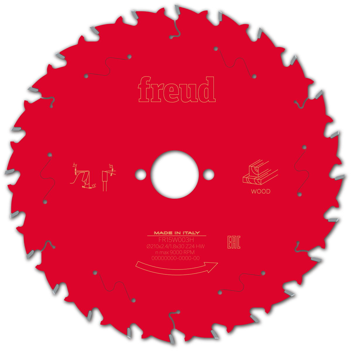 Freud 210 x 30 x 2.4 Circular Saw Blades suits Handheld and Plunge Power Saws