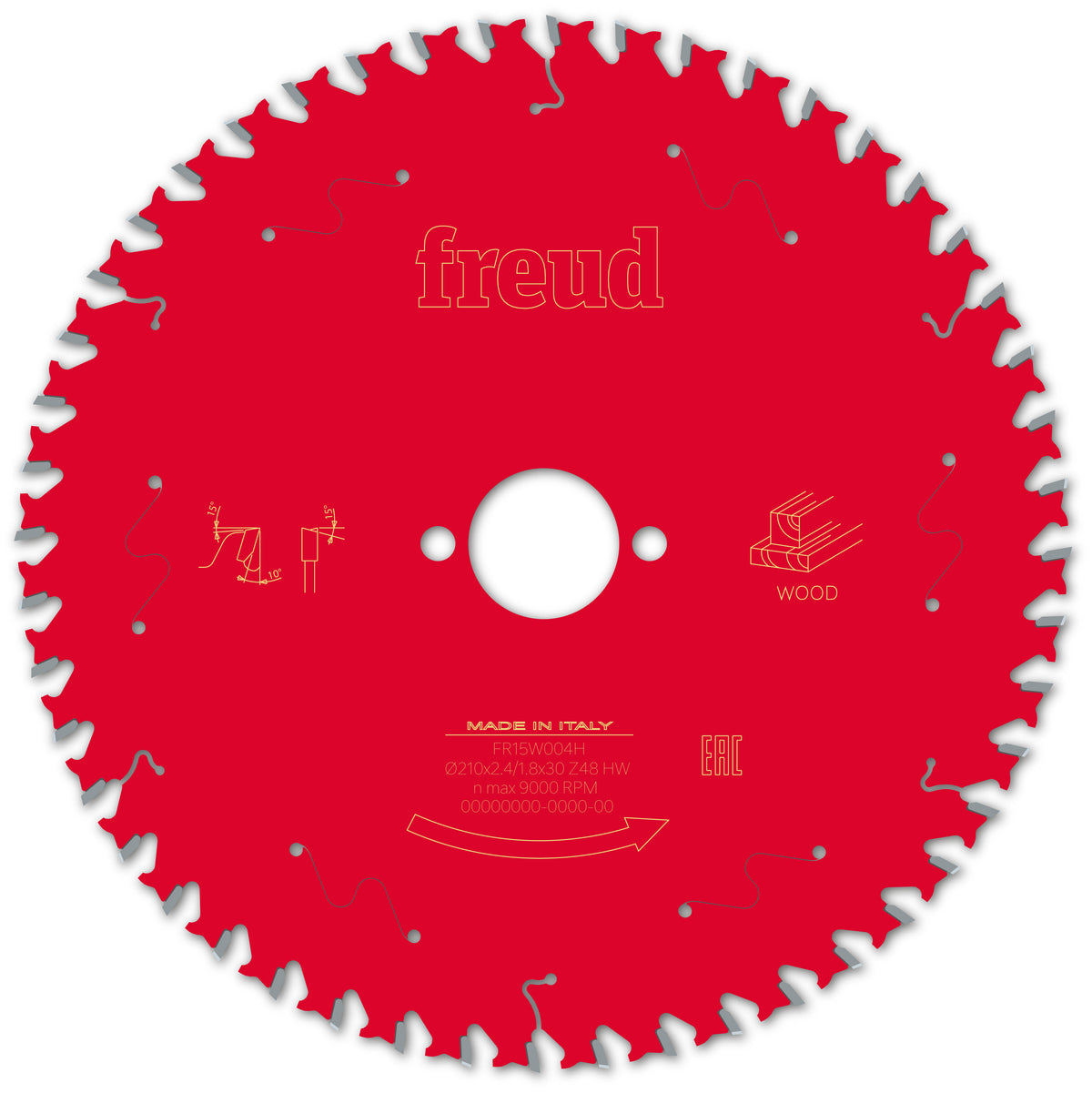 Freud 210 x 30 x 2.4 Circular Saw Blades suits Handheld and Plunge Power Saws
