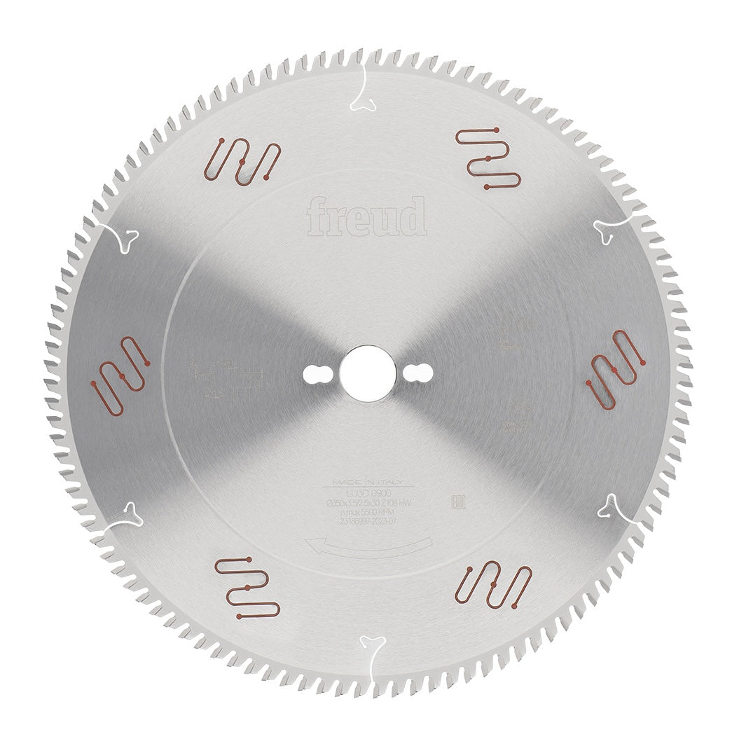 Freud Industrial 350mm Circular Saw Blade for Melamine Panels, 108 Teeth