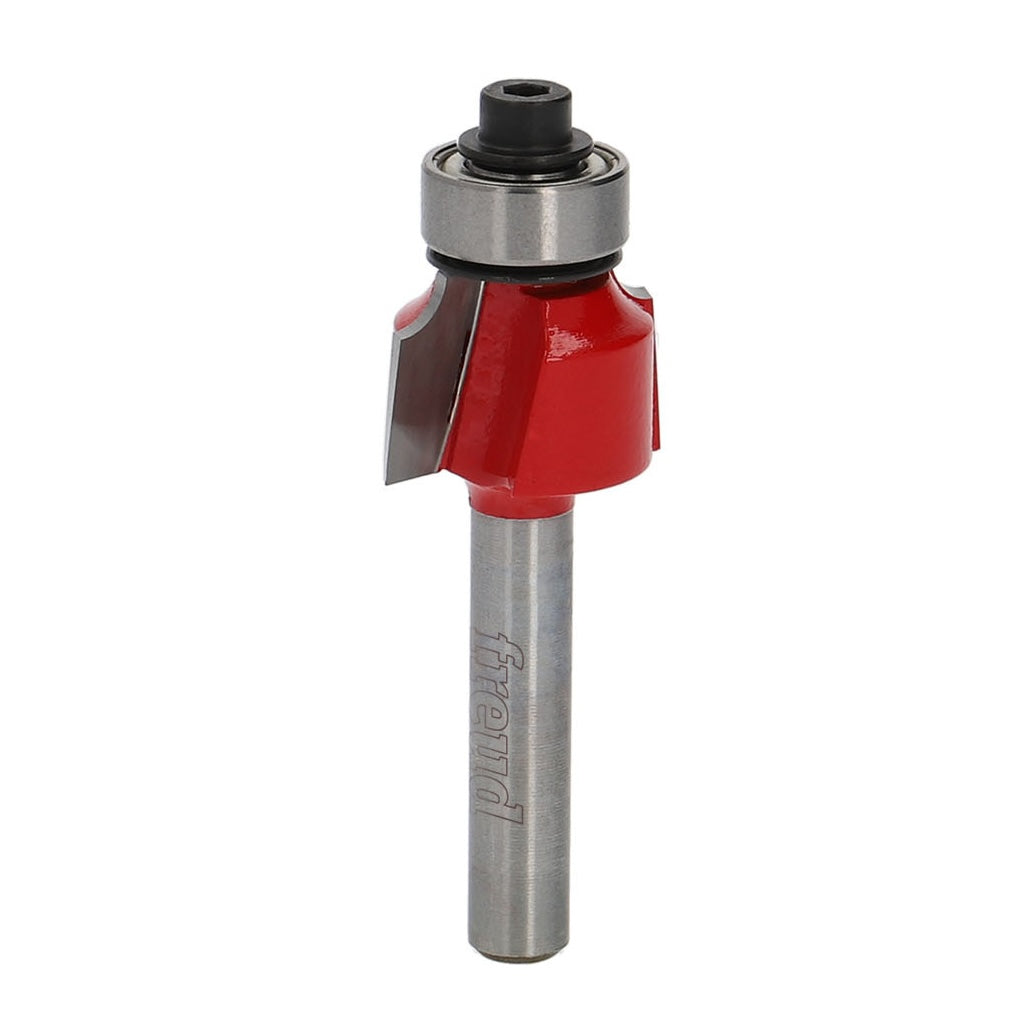 Freud Round Over Router Bits 1/4in Shank - Close-up of 1/2in Bearing - Versatile woodworking tool for mouldings