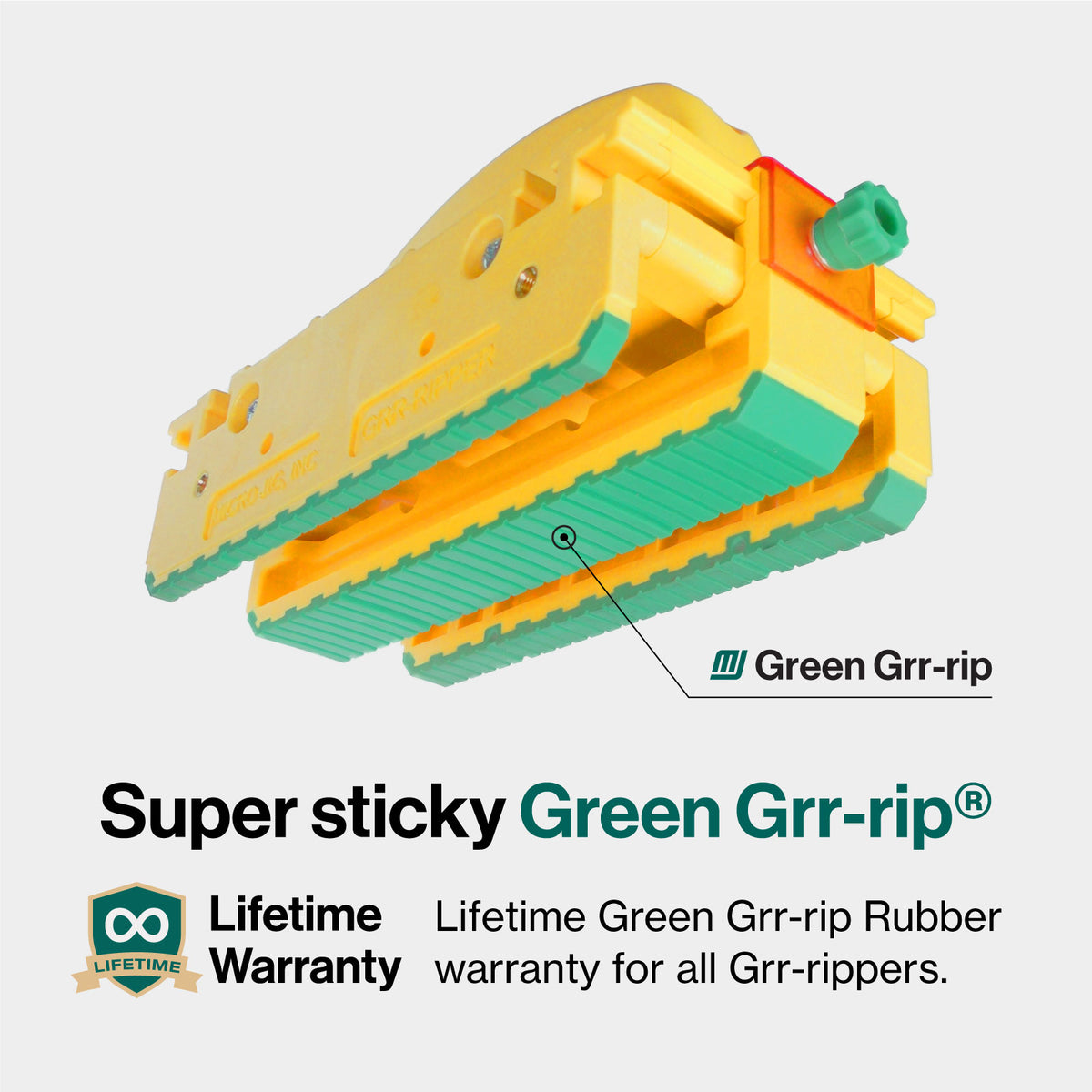 MicroJig GRR-Ripper MAX 3D Pushblock Kit and accessories in use on woodworking table