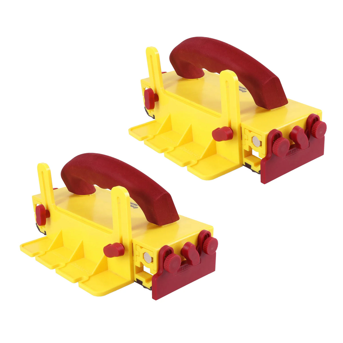 Milescraft GrabberPro Bundle of 2 Push Blocks for Safe and Professional Woodworking