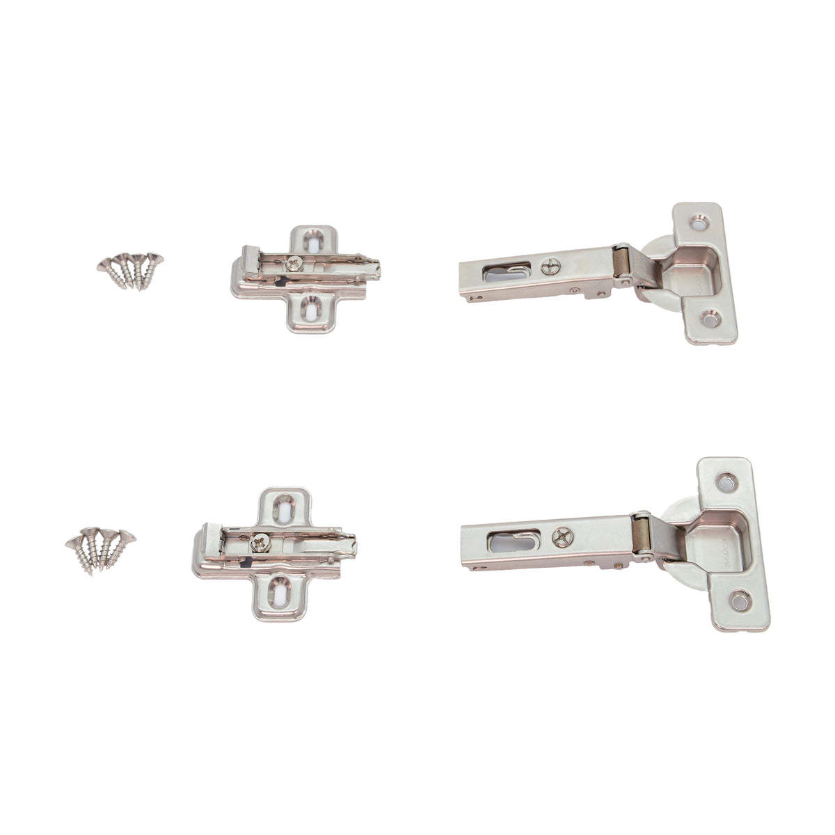Salice Full Overlay Euro Hinge & Mounting Plate Pair