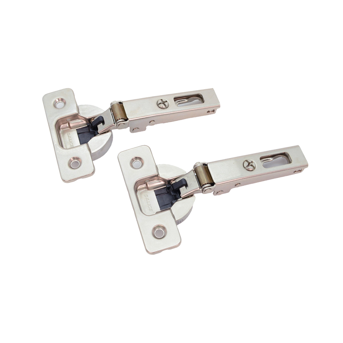 Salice Silentia+ Soft Close Full Overlay Euro Hinge & Mounting Plate Pair