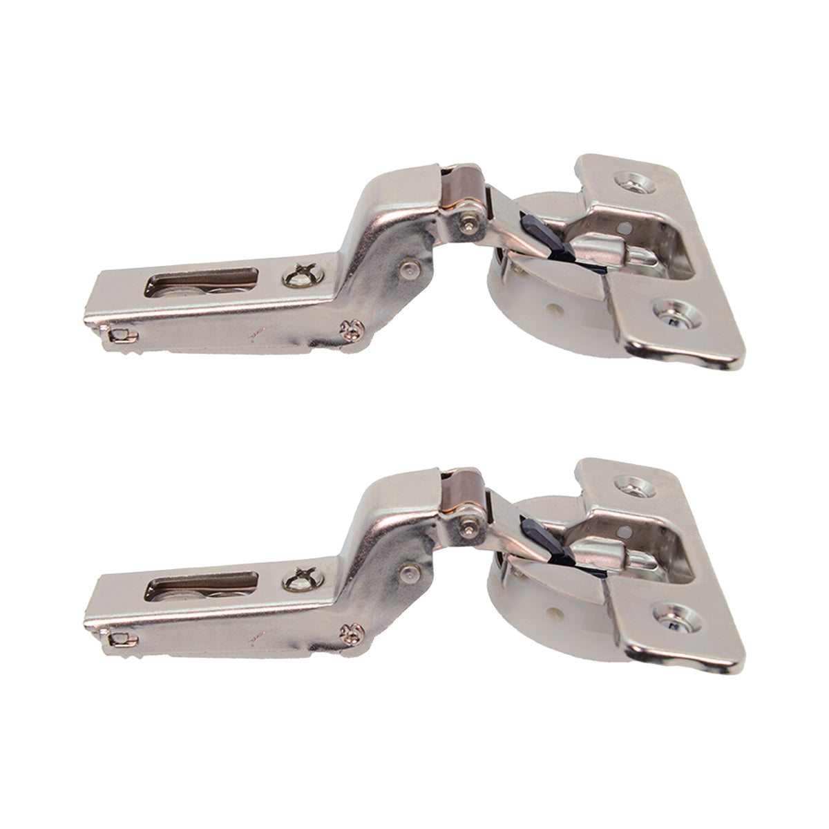 Salice Silentia+ Soft Close Full Inlay Euro Hinge & Mounting Plate Pair