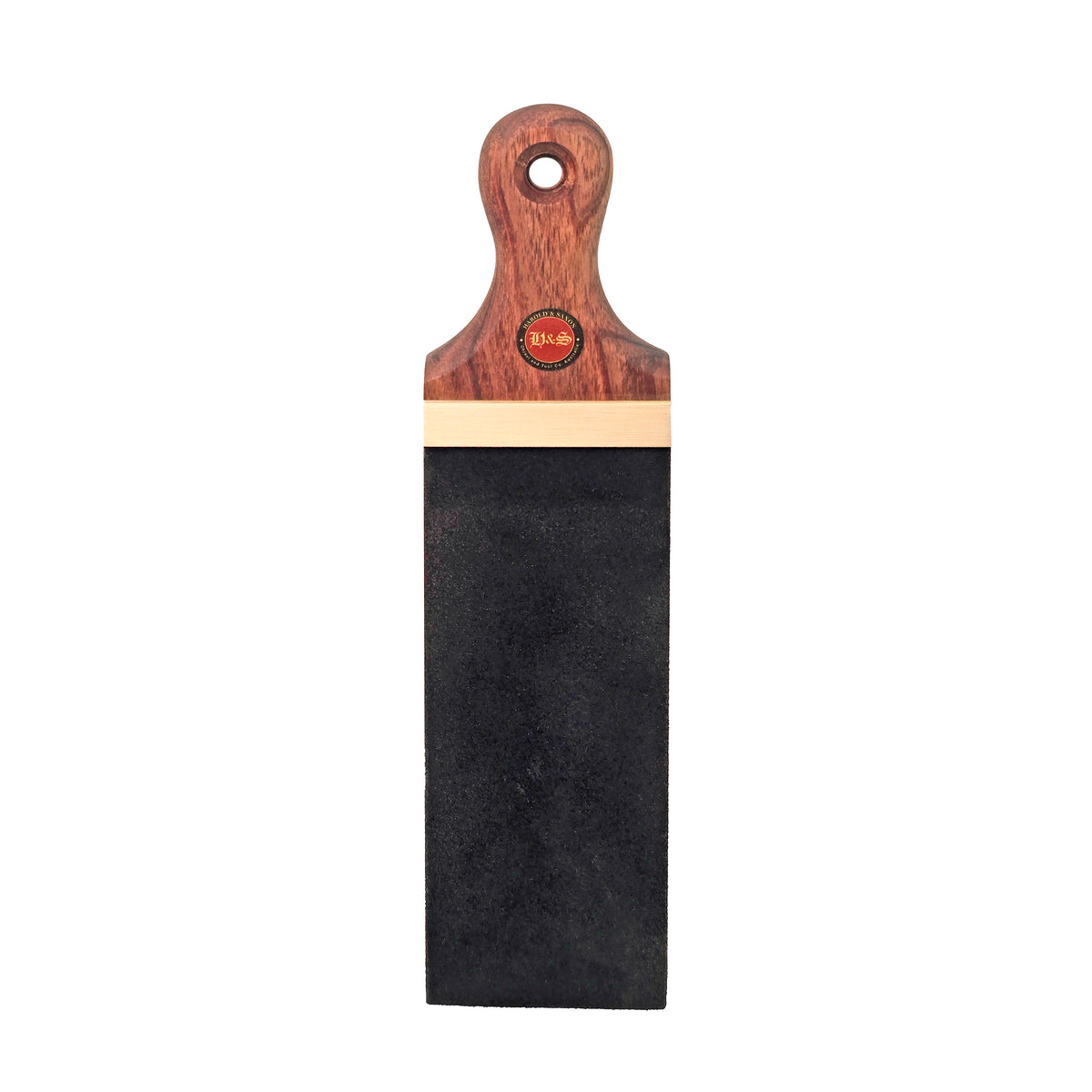 Harold & Saxon Honing Strop with Tasmanian Blackwood backing and Murray Grey Calf hide leather