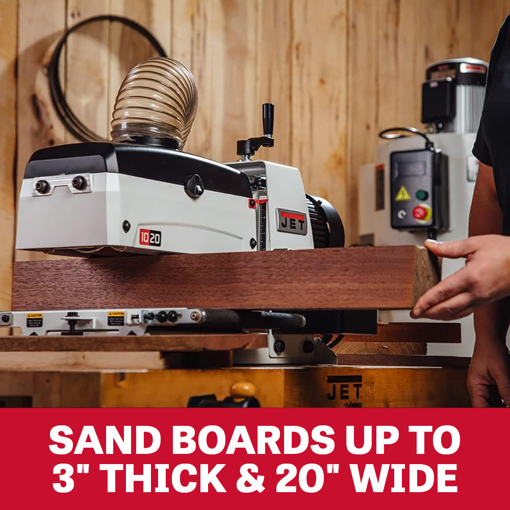 JET Tools 10in Benchtop Drum Sander 1HP Variable Speed