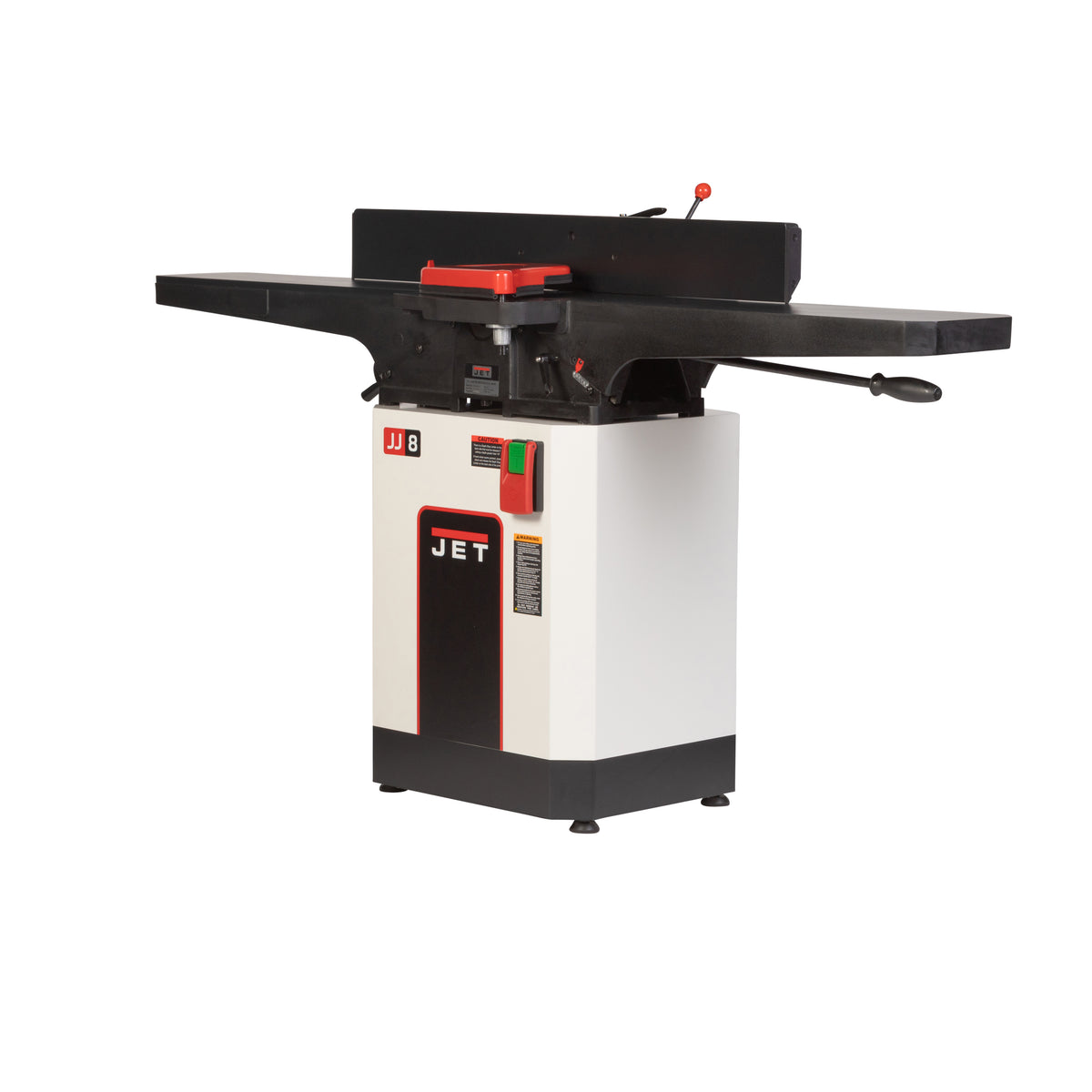 JET Tools 8in Jointer Black Edition with Cabinet Stand Helical Cutterhead