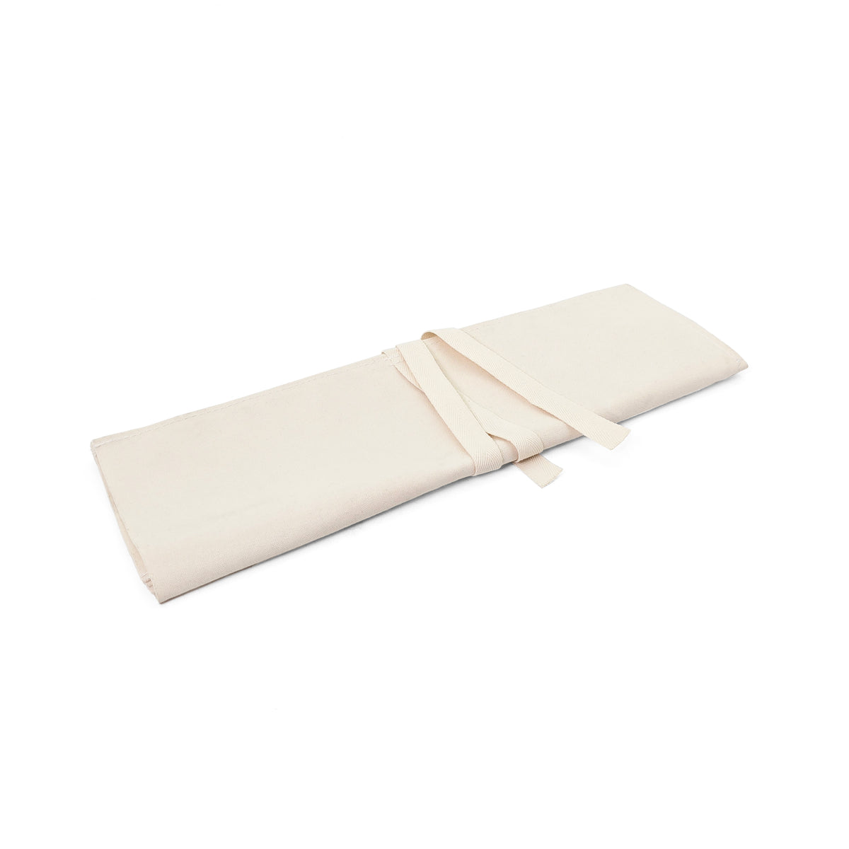Gyokucho Japanese Saw Roll Canvas 450x150mm - Open view showing 5 compartments for storing precision saws
