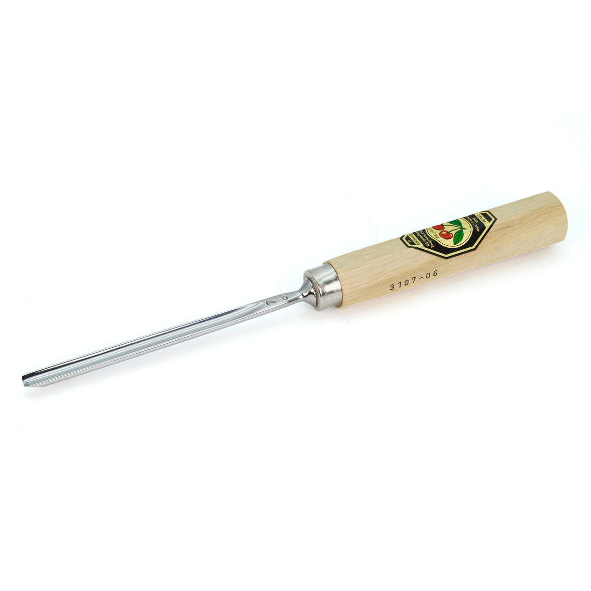 Kirschen Two Cherries Carving Tool Long #7 Gouge 6mm front