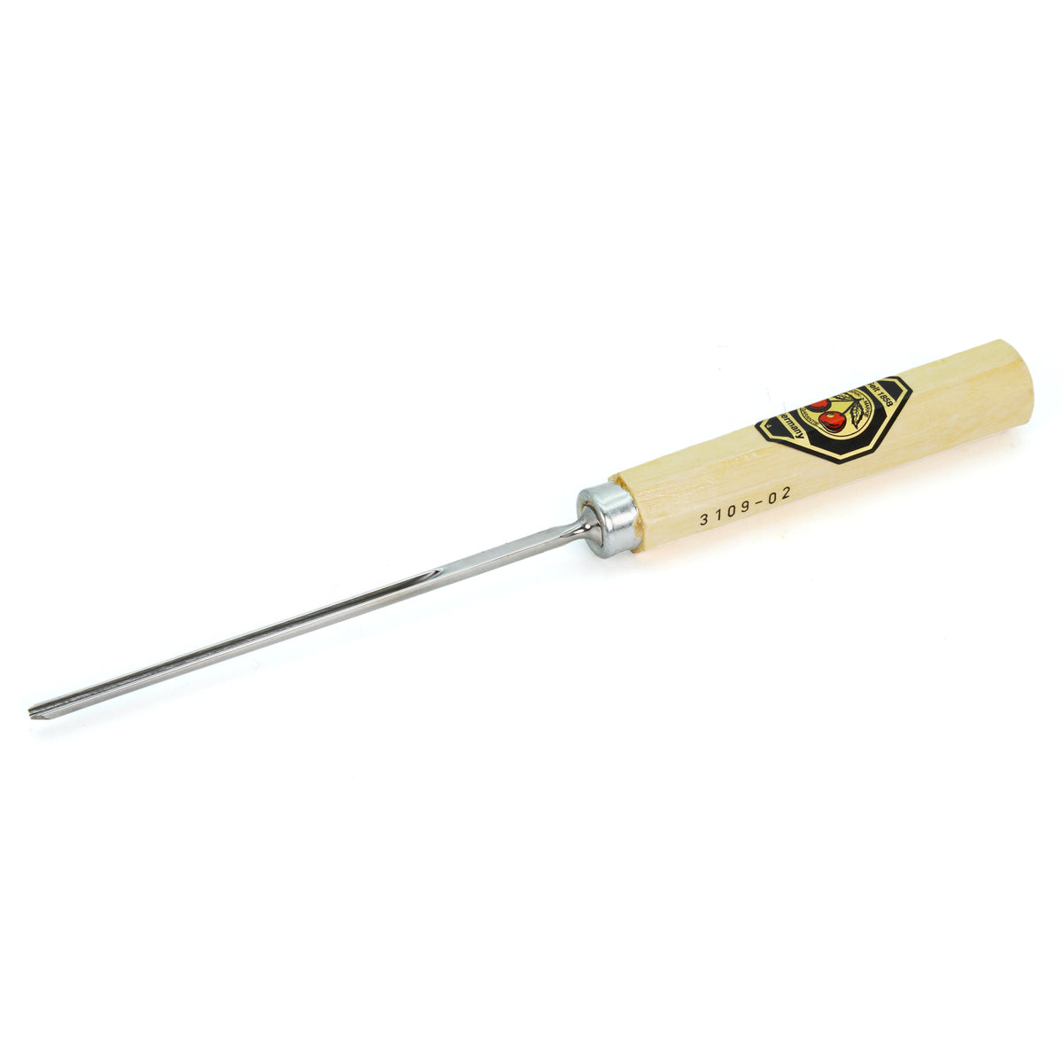 Kirschen Two Cherries Carving Tool Long #9 Gouge 2mm front