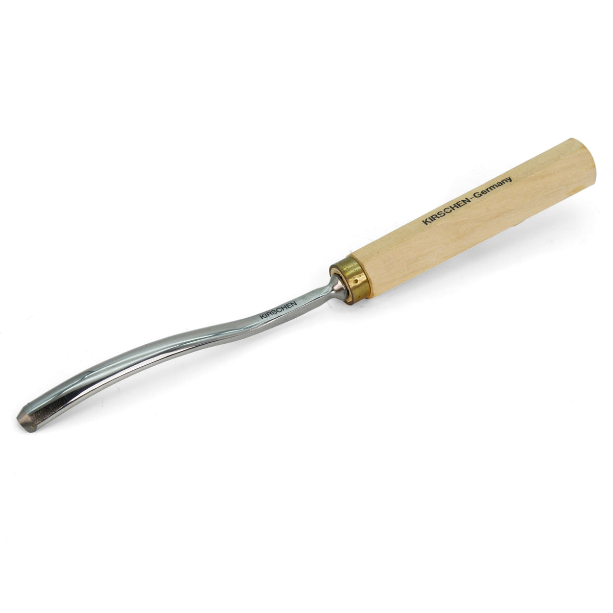 Kirschen Two Cherries Carving Tool Long Blade #9 Long Bent Gouge 8mm back