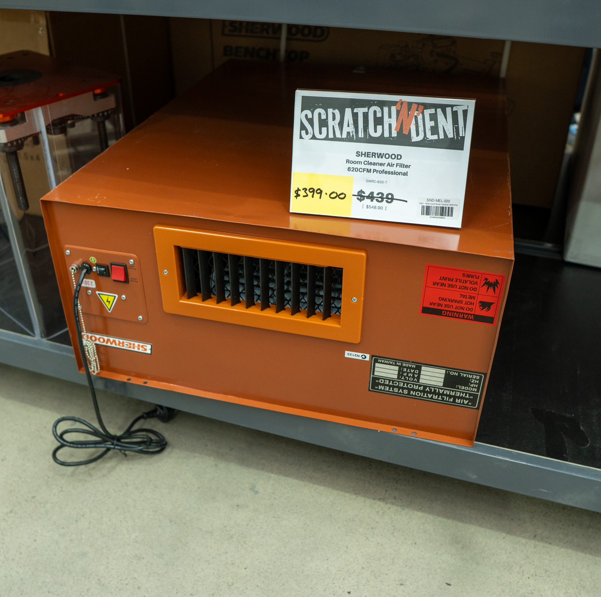 Scratch 'N Dent - SWRC-620-T Sherwood Room Cleaner 620CFM