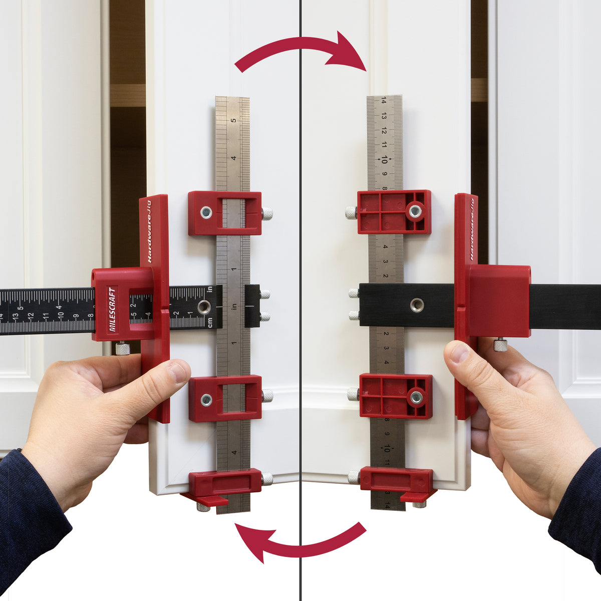Milescraft Cabinet Makers Hardware and Hinge Jig Set with Upgraded Shelf Pin Jig