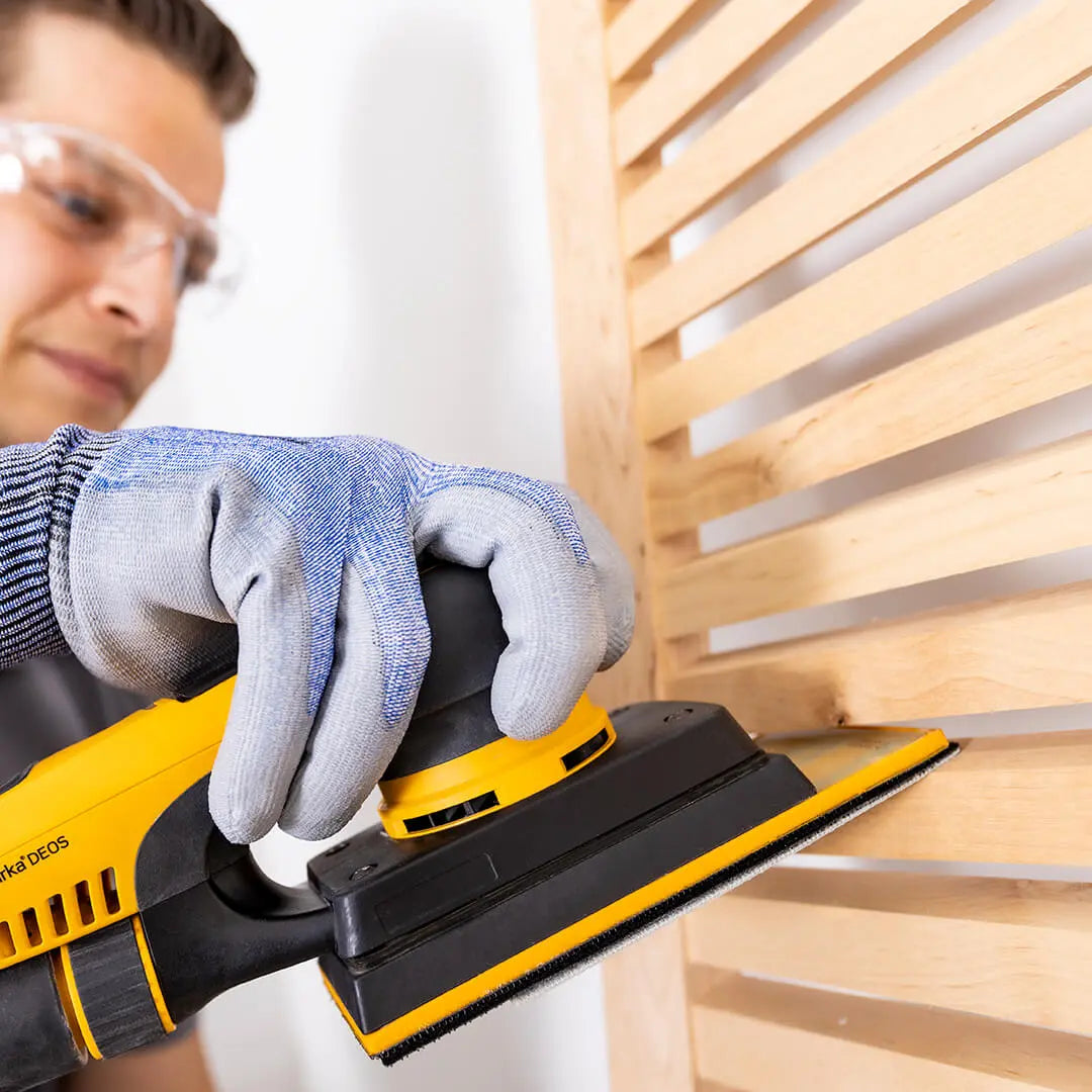 Mirka Extension Backing Pad for DEOS Orbital Sander, precision sanding in narrow areas