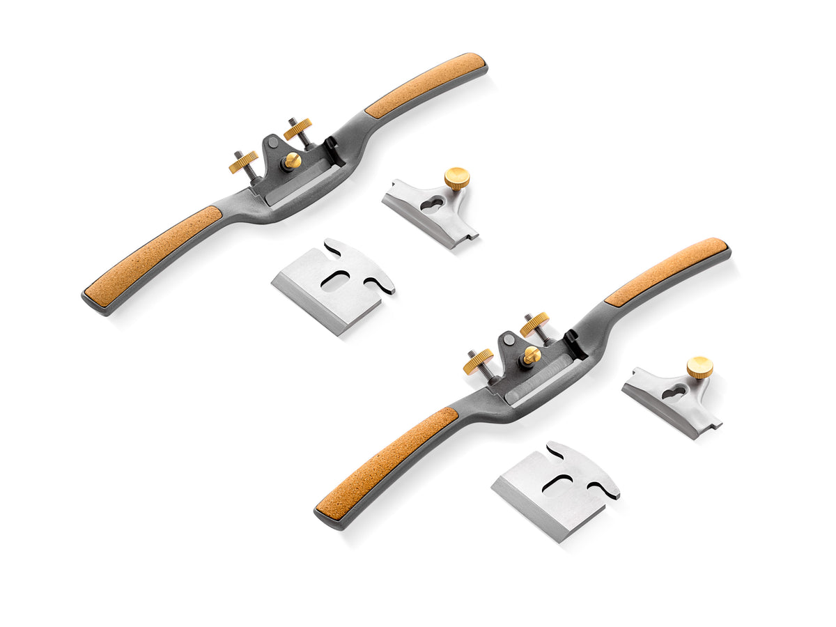 Melbourne Tool Company Flat & Round Sole Spokeshaves, wood shaping and smoothing tools, essential for woodworking enthusiasts