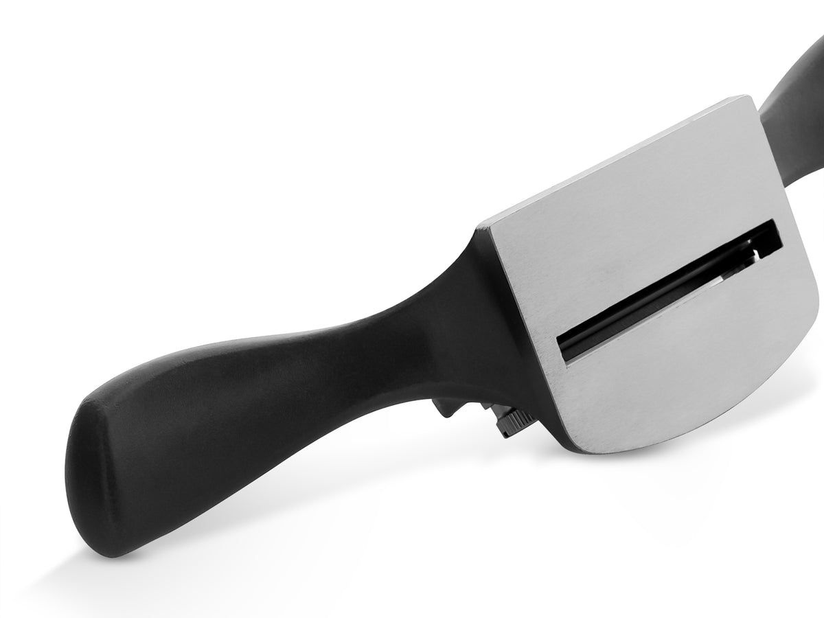 Melbourne Tool Company Cabinet Scraper & Burnisher Set in use on a wooden surface