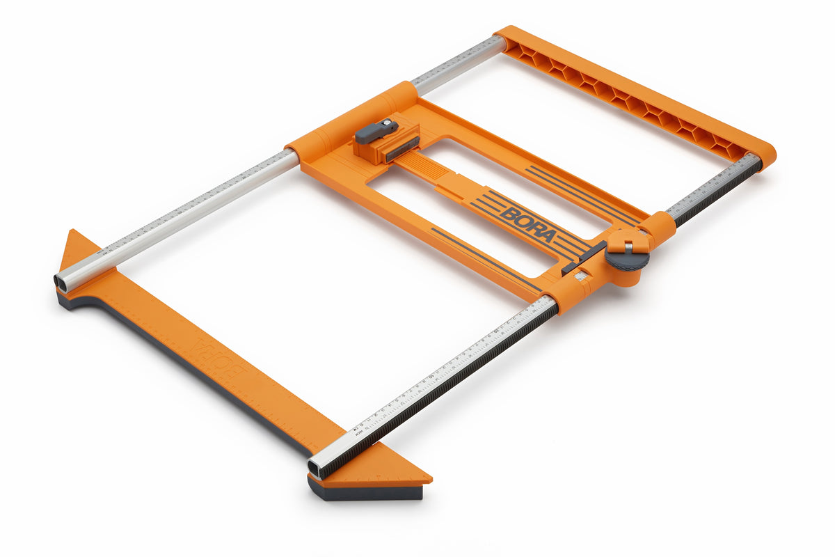 BORA NGX Twin Rail Rip Guide in action, ensuring precise cuts on sheet goods