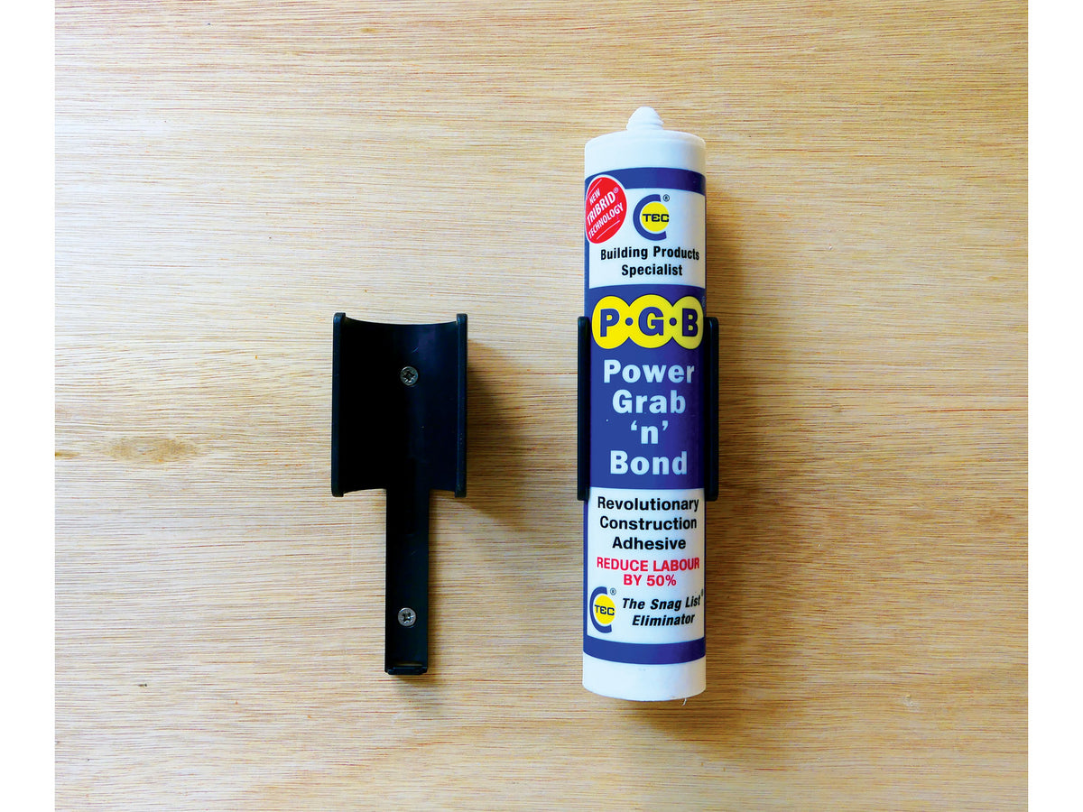 StealthMounts Wall Mount for Caulking Tube Holder V2 Pack of 2 Black