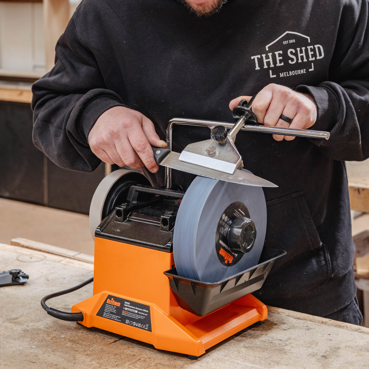Triton TWSS8 120W Whetstone Sharpener 200mm