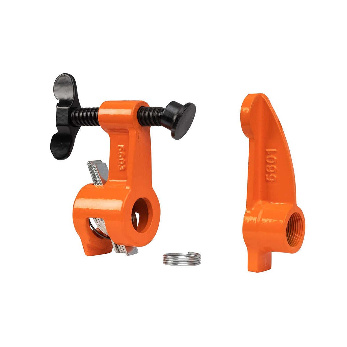 Pony Jorgensen Deep Reach Pipe Clamp with 2100mm 3/4in Pipe in action on woodworking project