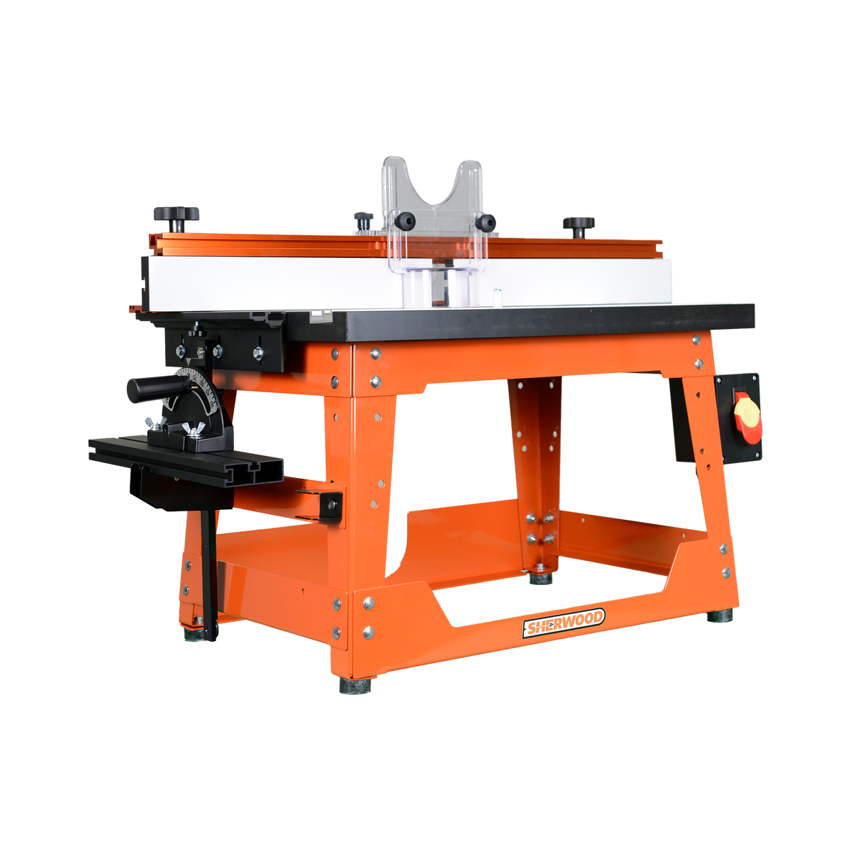 Sherwood Benchtop Router Table with MDF/Phenolic Table & Aluminium Mounting Plate