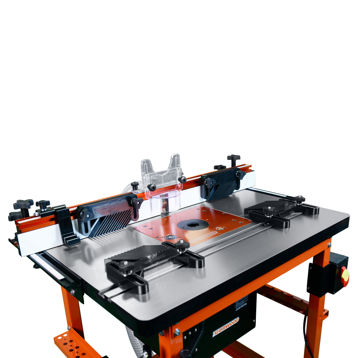 Sherwood Industrial Router Table Cast-Iron with Plunge Router Lift
