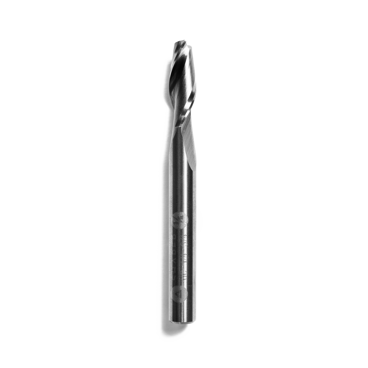 Australian-made 1/4in x 3/4in Up-Spiral Flat CNC Router Bit with 1/4in Shank for precise woodworking cuts