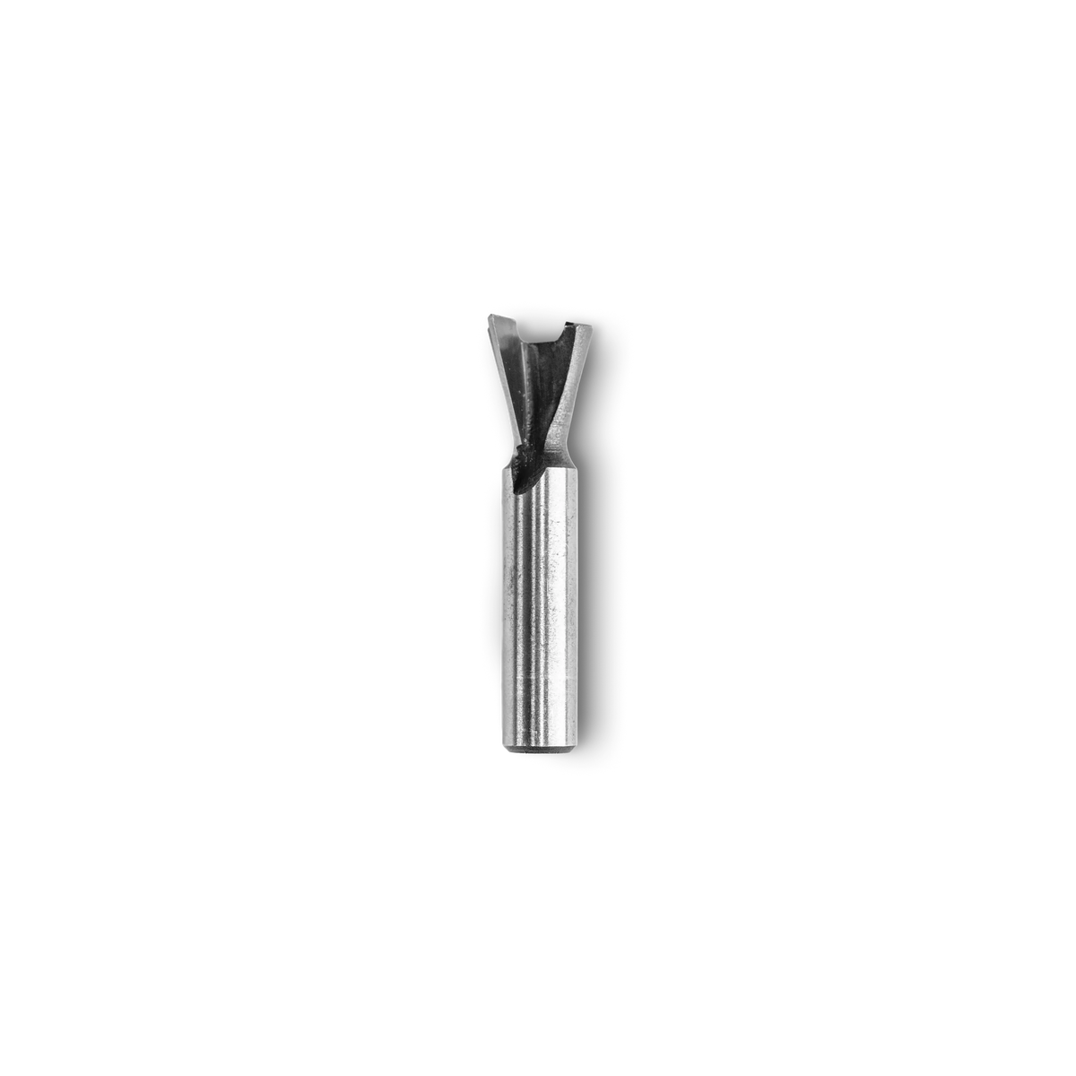 Shaper Tools 15 Degree Dovetail CNC Router Bit 8mm Shank cutting edge close-up