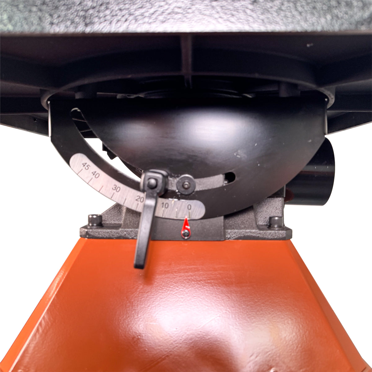Sherwood Pedestal Oscillating Spindle Sander 750W Cabinet Stand in action on contoured wood surface