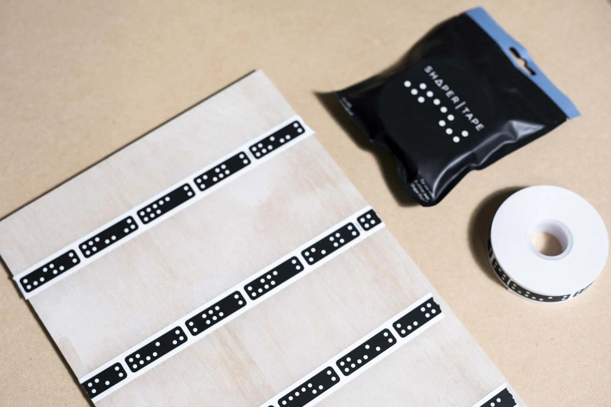 ShaperTape fiducial markers for Origin Handheld CNC Router in use