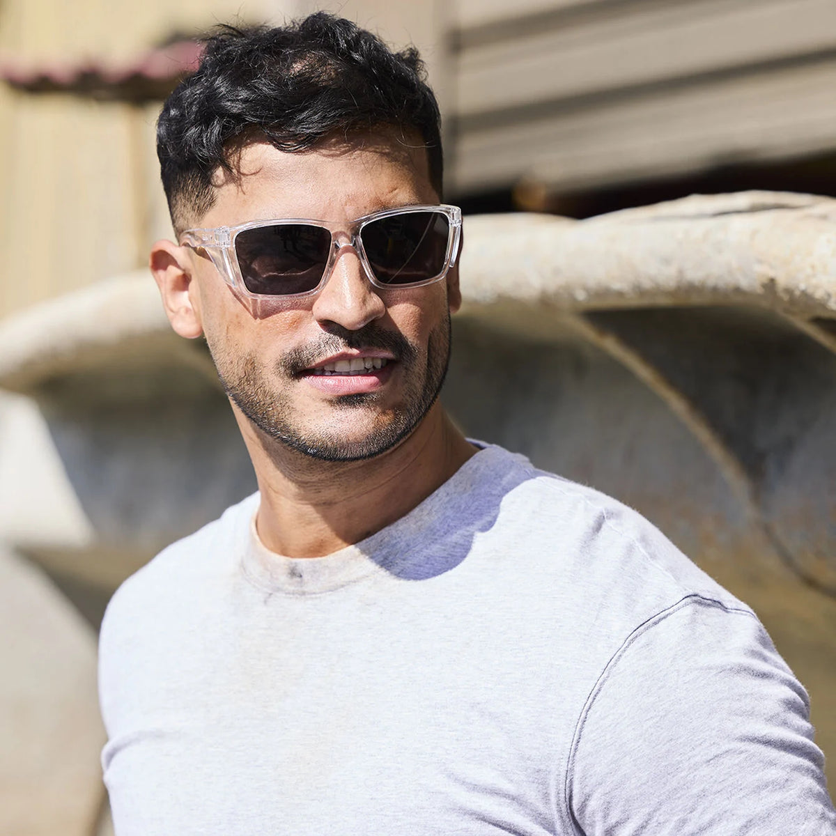 Bollé Safety STKS 420 Polarised Lens Safety Glasses Clear Frame ergonomically designed for all-day comfort