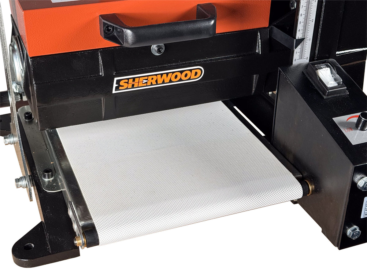 Sherwood 10in Benchtop Drum Sander in workshop setting