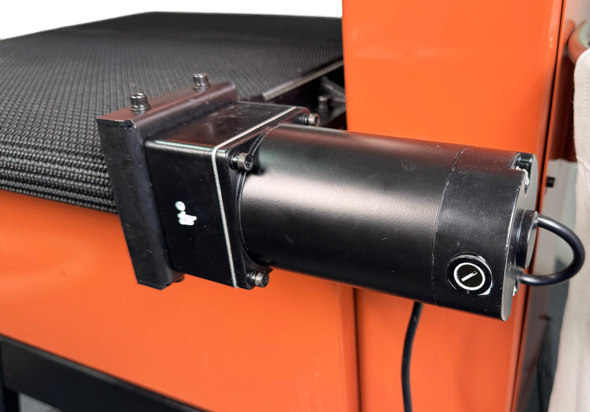 Sherwood 18in Wide Drum Sander with Open Mobility Stand showcasing precise sanding capabilities