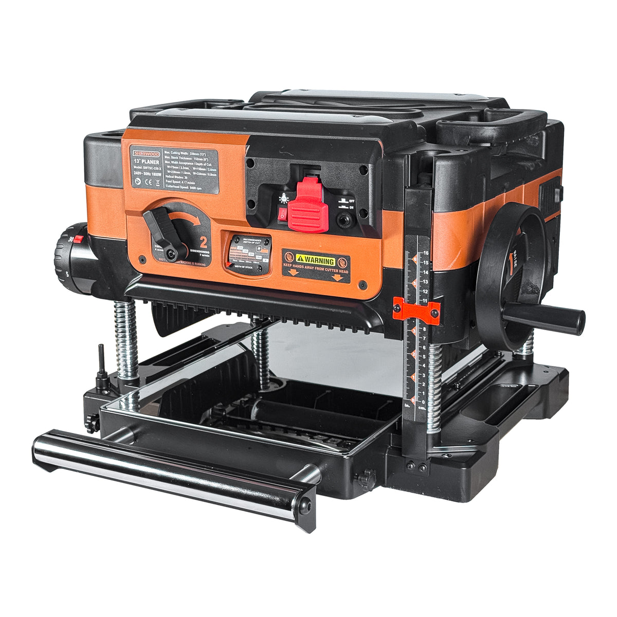 Sherwood Pro Benchtop Planer Bundle with Helical Cutterhead Plus DC-50 Extractor