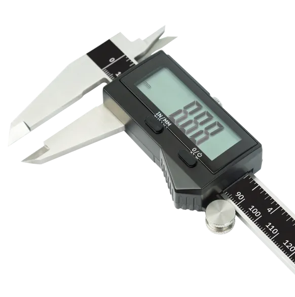 Shaper Tools Connected Caliper 200mm Bluetooth in use with Shaper Origin