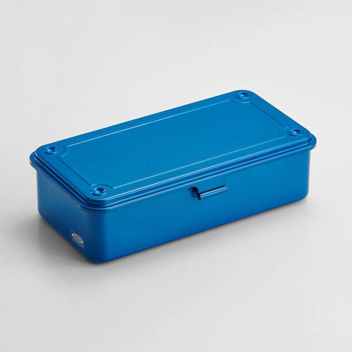 19cm Toyo Trunk Shape Toolbox shown open with multiple compartments and sturdy handle, suitable for woodworking tools