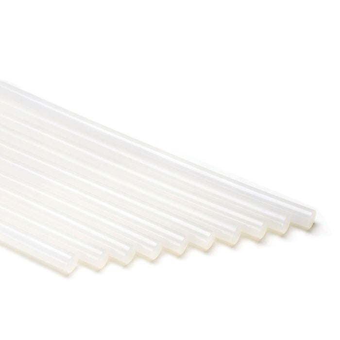 Power Adhesives Tecbond 248 High Strength Construction Hot Melt Glue Sticks 12 x 300mm Pack of 10 in use on wood surface