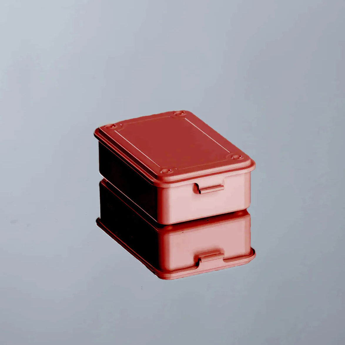 Toyo Steel 15cm Trunk Shape Stacking Toolbox Red