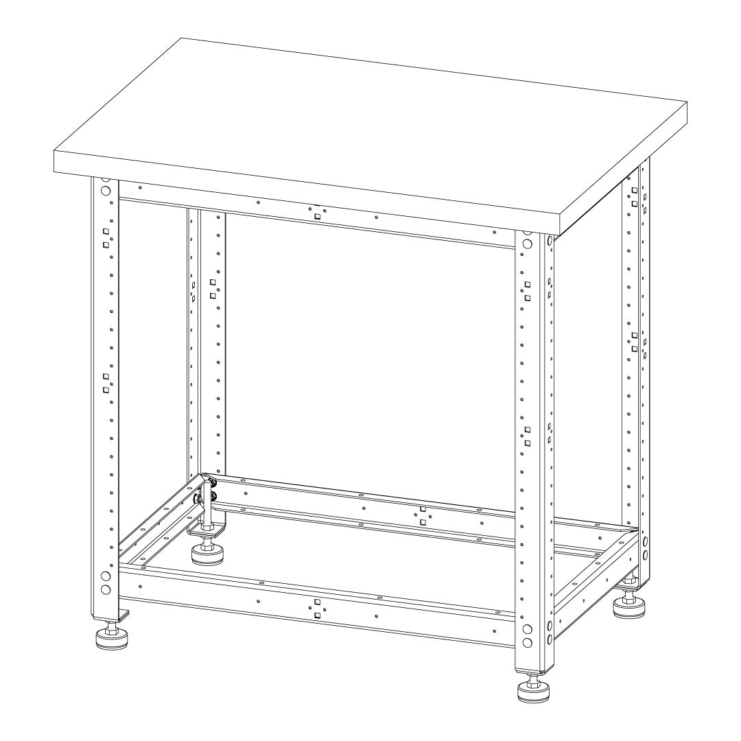 Torquata Workbench System 900 x 600 Workbench Kit with Plain Top