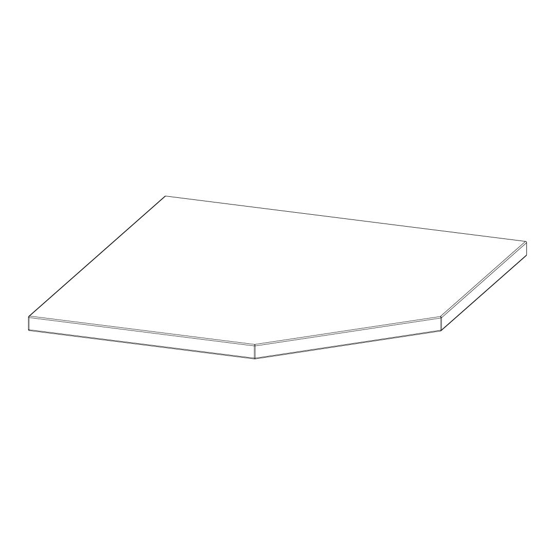 Torquata Workbench System Plain Corner Workbench Top Maple
