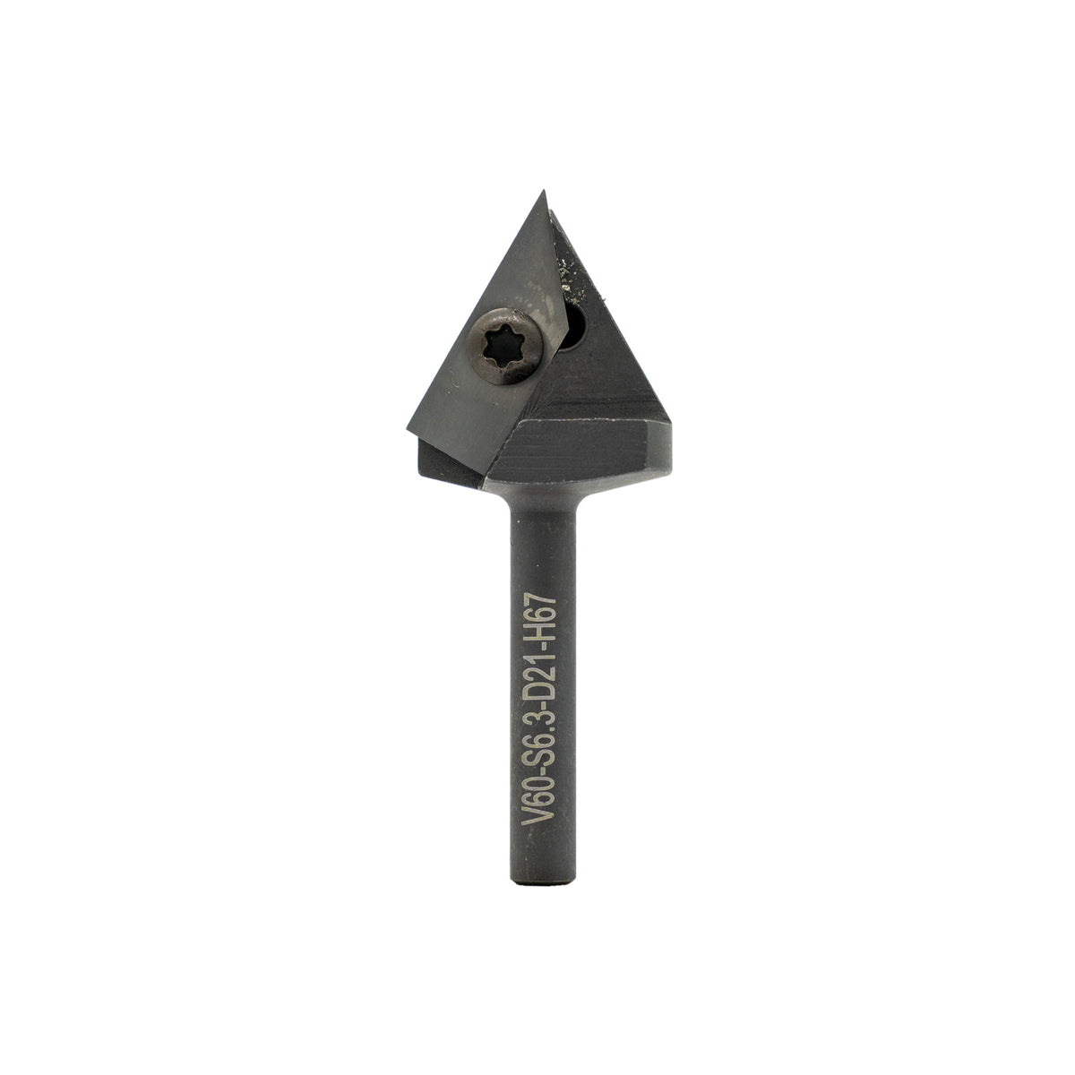 Torquata 60 Degree Carbide Insert V-Groove Router Bit 1/4in Shank