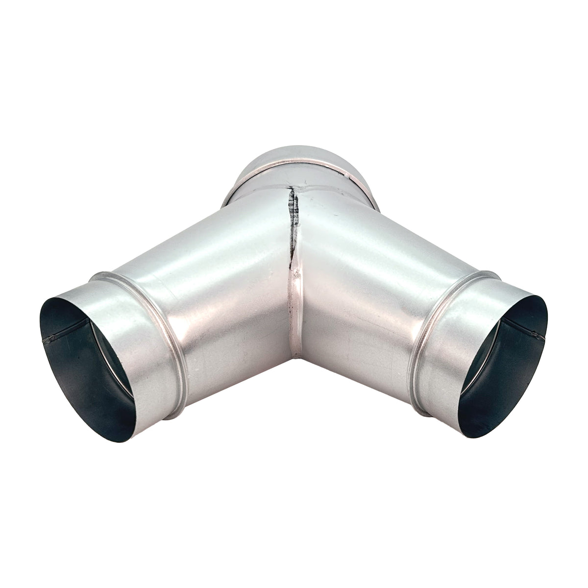 Sherwood Metal Dust Extraction Y-Connector Fitting 8in to 6in Twin Outlet Reducer