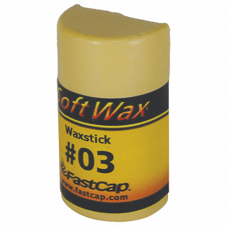 FastCap SoftWax Stick #3 Finished Wood Putty Filler - 30g - Colour-matching wood filler stick for repairs and touch-ups