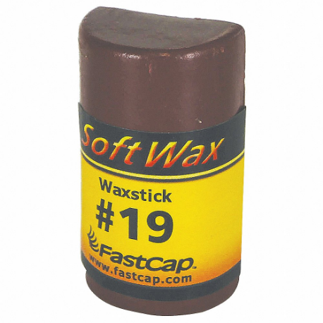 FastCap SoftWax Stick #19 Finished Wood Putty Filler 30g in use on finished wood surface
