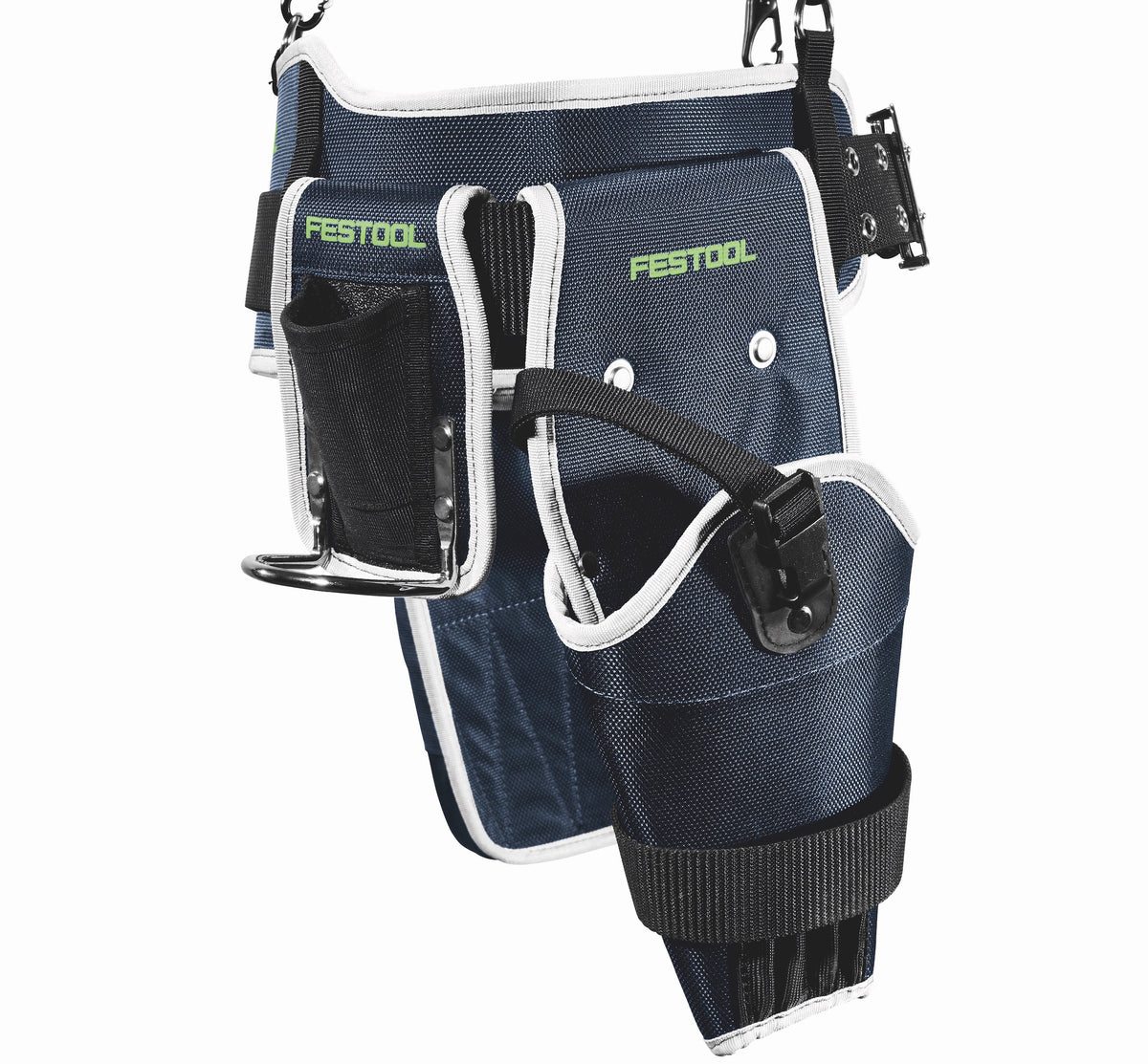 Festool heavy-duty tool belt with adjustable straps, pockets, and holders for tools and accessories