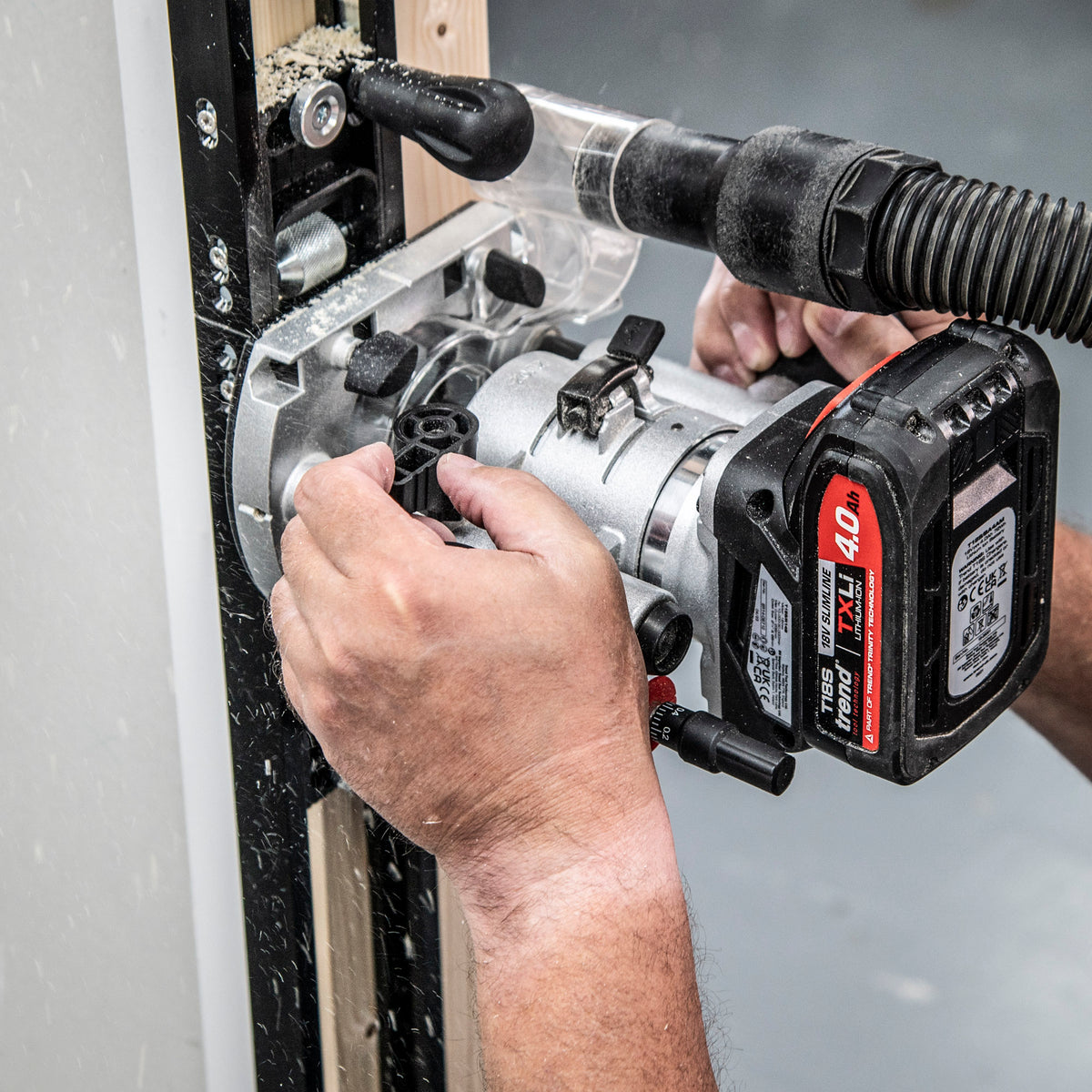 Trend AnyDoor Hinge Router Jig in Carry Bag