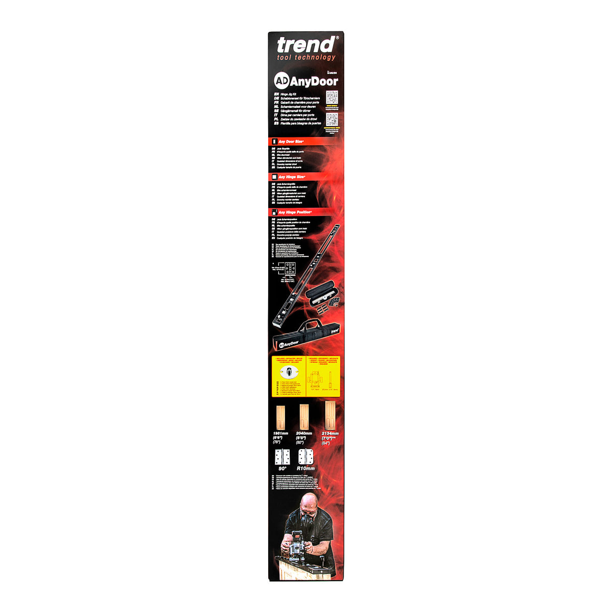 Trend AnyDoor Hinge Router Jig in Carry Bag