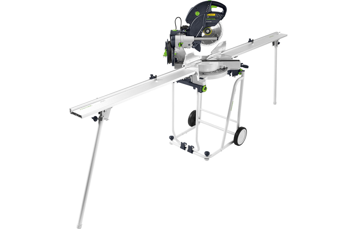 Festool KS 120R Set KAPEX 260mm Slide Compound Mitre Saw in action, showcasing precision and versatility