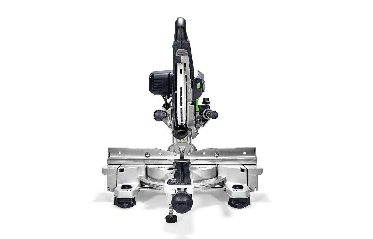 Festool KS 60 KAPEX 216mm Slide Compound Mitre Saw with LED Spotlight in action